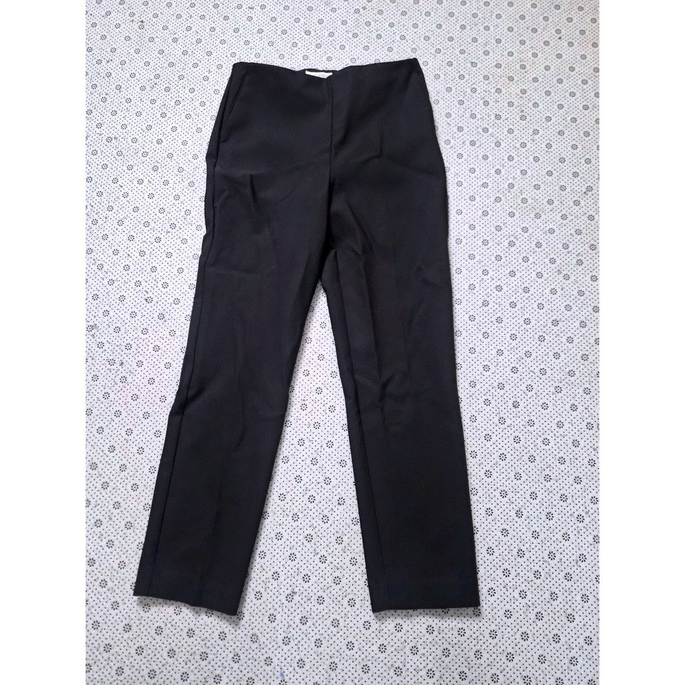 Rachel Zoe Black Ankle Trousers Slim Straight Stretch Dress Pants Women Size S